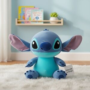 Disney Stitch Comfort Weighted Plush Stitch, 14-inch Stuffed Animal